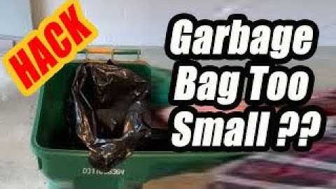 How to fit a garbage bag into a large garbage can - SHOPHACK