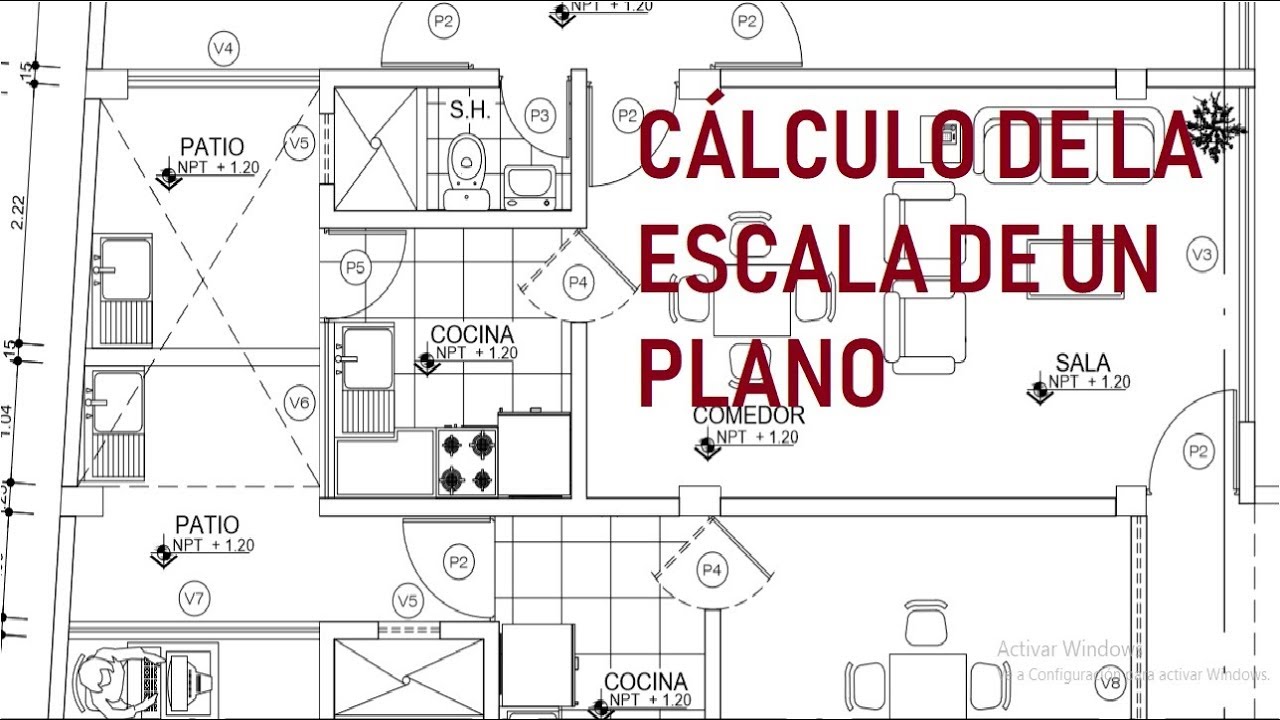 COMO CALCULAR LA ESCALA DE UN PLANO - ViDoe