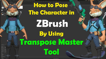How to Pose The Character in ZBrush By Using Transpose Master Tool