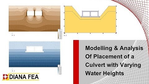 Webinar: Modeling and Analysis of Placement of a Culvert with Varying Water Levels with DIANA
