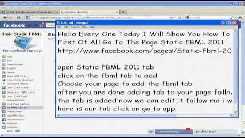 TUTORIALS: HOW TO ADD AND EDIT FBML FOR YOUR GREAT TAB
