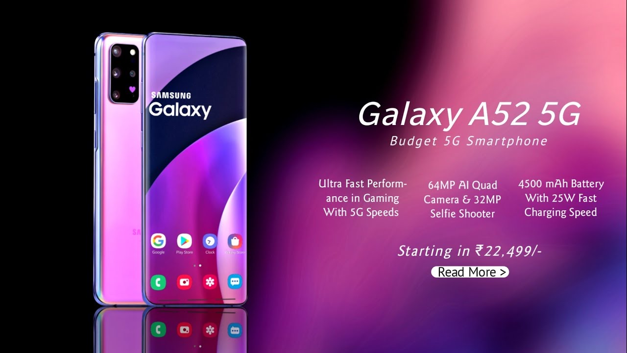 Смартфон Samsung Galaxy A52 128gb Violet