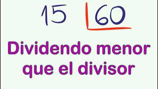 DIVISIONS with DECIMAL QUOTIENT 15 divided by 60