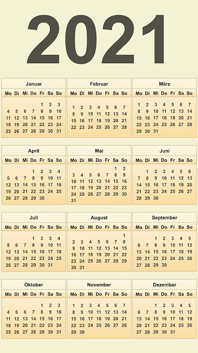 Kalender 2021