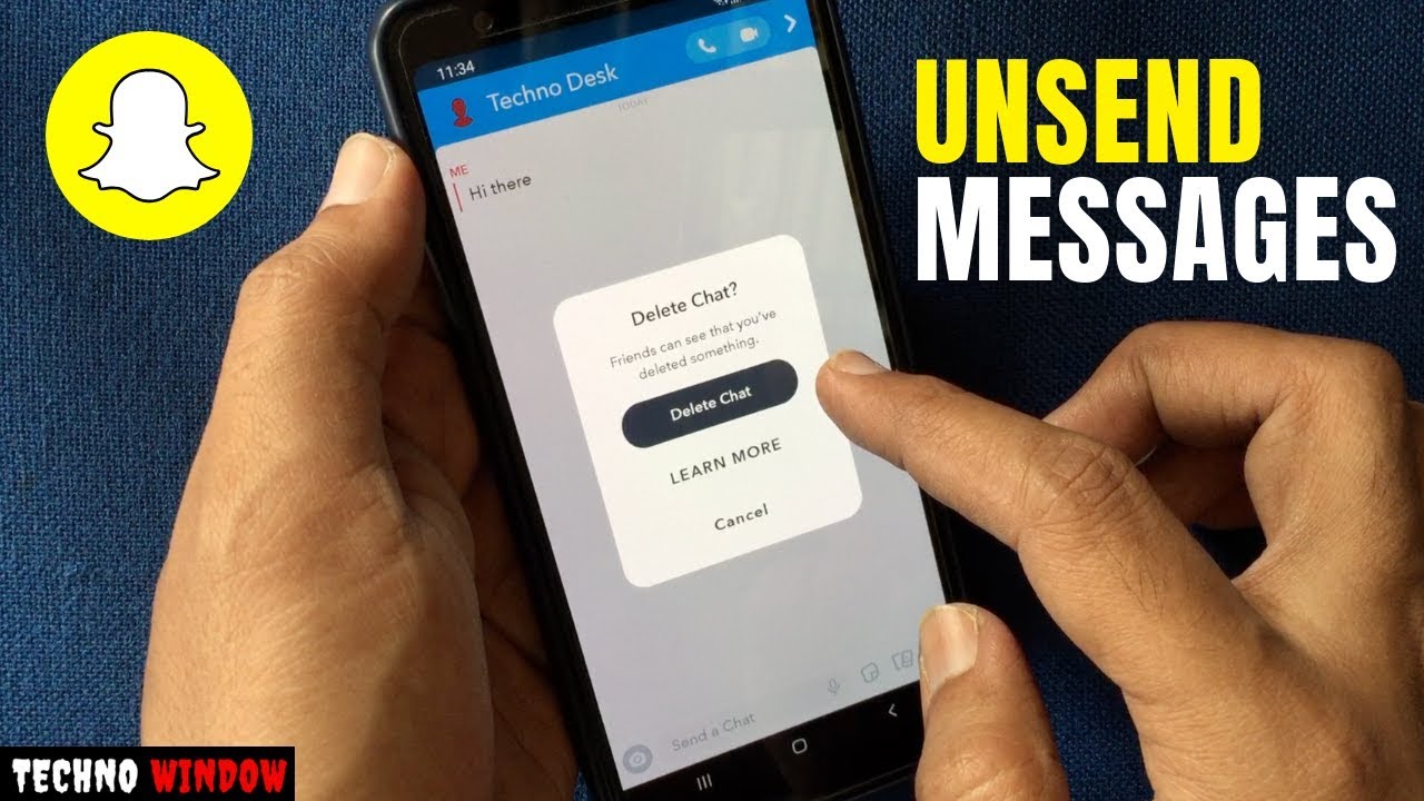 How To Unsend Messages On Snapchat - YouTube