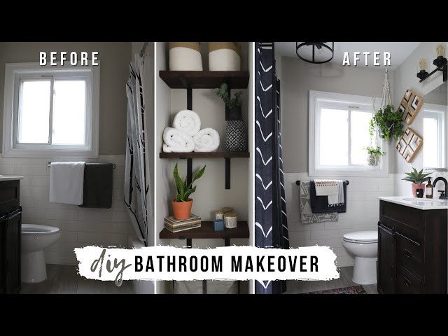 Budget bathroom makeover (renter friendly) - A Legacy In Days