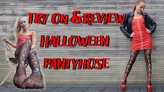 Halloween Tights | Try on haul | Unboxing | Review