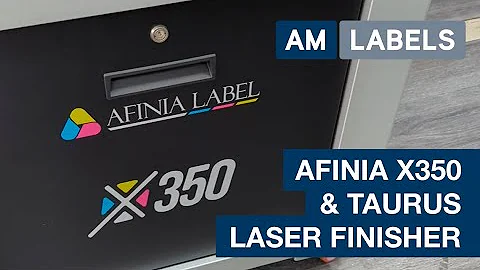 Afinia X350 Label Press Alongside DPR Taurus Laser Finisher