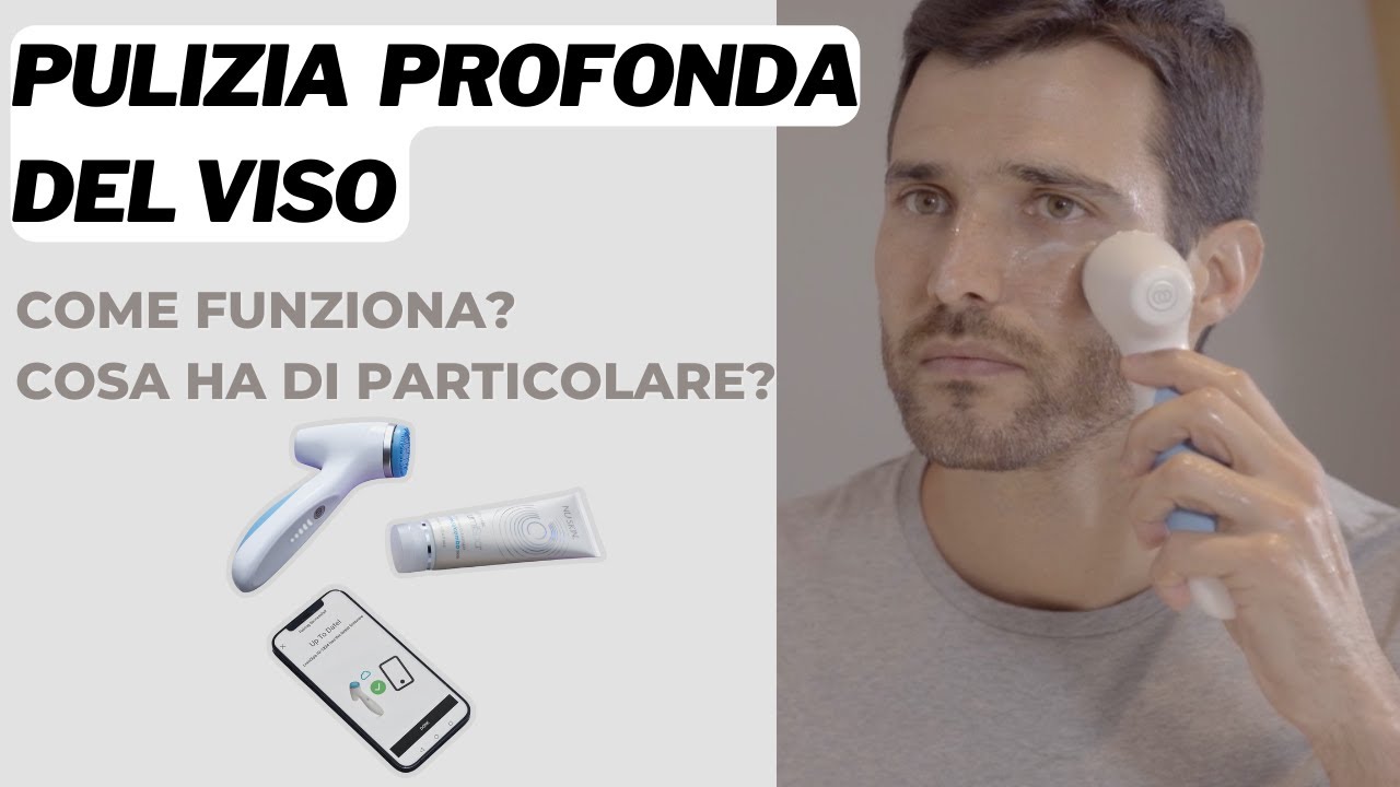 Pulizia profonda della pelle del viso con AgeLoc Lumi Spa Io + App Vera