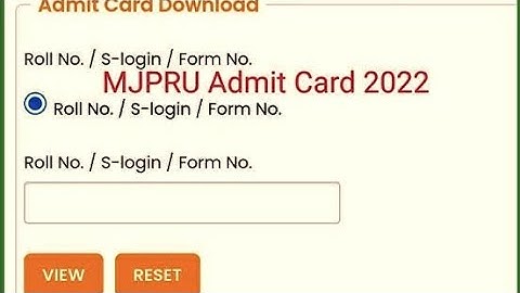 MJPRU MA MCOM M Sc Admit Card Out 2022 || MJPRU Exam #mjpru_updates #mjpru