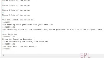 Hamming Code using Java