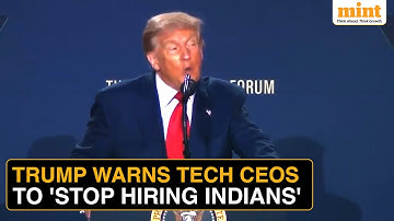 ‘Hire Americans, Not Indians’: Trump’s Message To Google, Microsoft At AI Summit | Watch