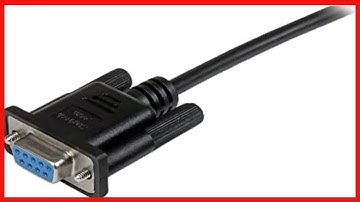 StarTech com 1m Black DB9 RS232 Serial Null Modem Cable FF   DB9 Female to Female   9 pin RS232