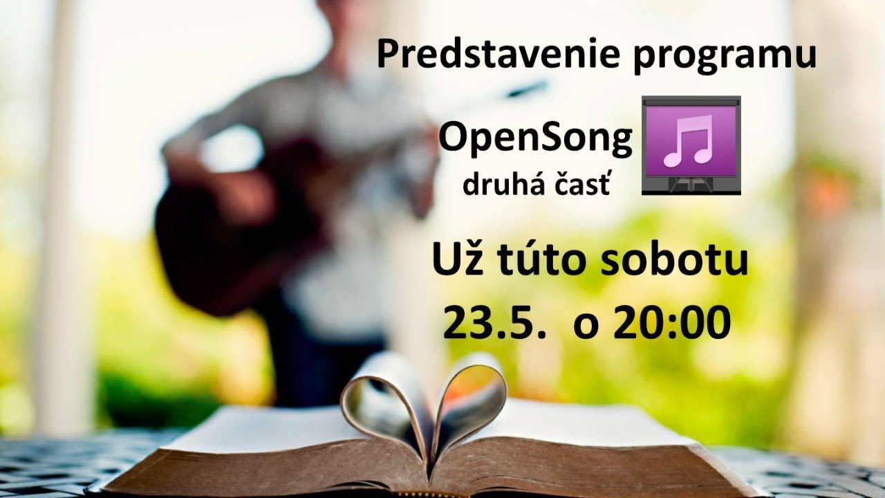 Predstavenie prezentačného programu OpenSong - 2.časť - YouTube