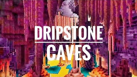 Minecraft Dripstone Caves Snapshot 20w49a || Minecraft 1.17 Update