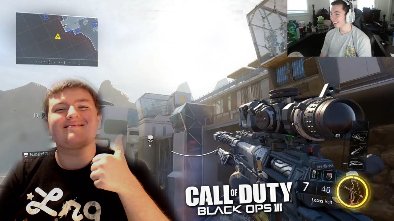 BLACK OPS 3 TRICKSHOTTING FUNNY MOMENTS FT. NUDAH