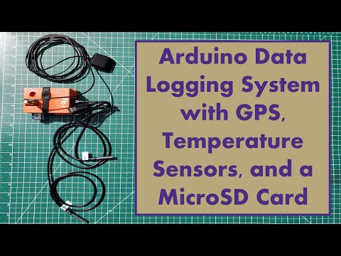 Arduino Data Logging System with GPS, Temperature Sensors, and a MicroSD Card