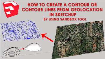 How to create Contours in Sketchup || Sketchup Geolocation || Sandbox Tool || Sketchup Tutorial