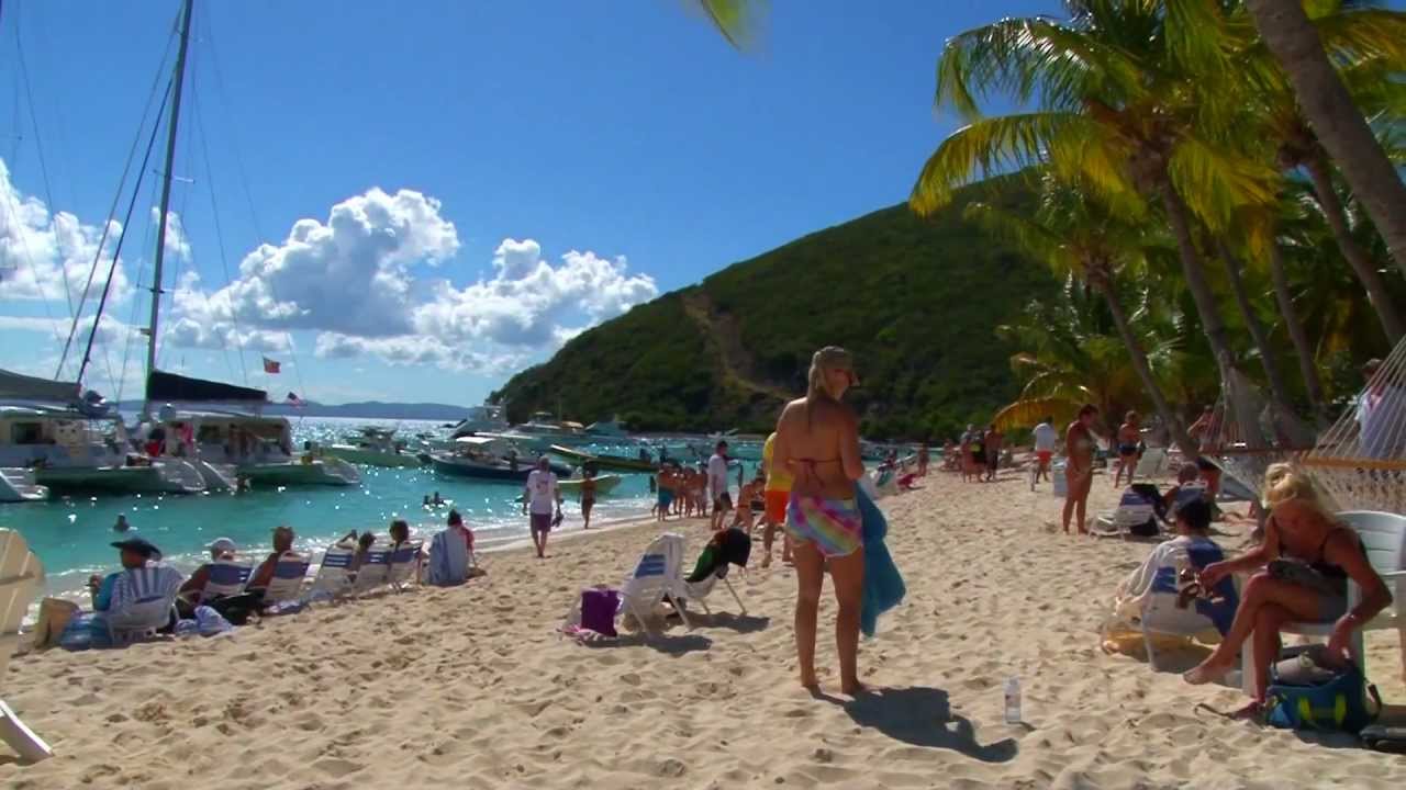 Sunday on the Beach at Soggy Dollar Bar, White Bay, Jost Van Dyke