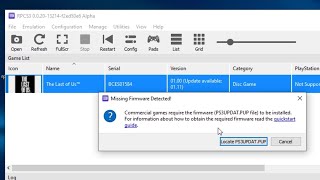 How To Fix Commercial Games Require The Firmware To Be Installed Rpcs3 Emulator Error