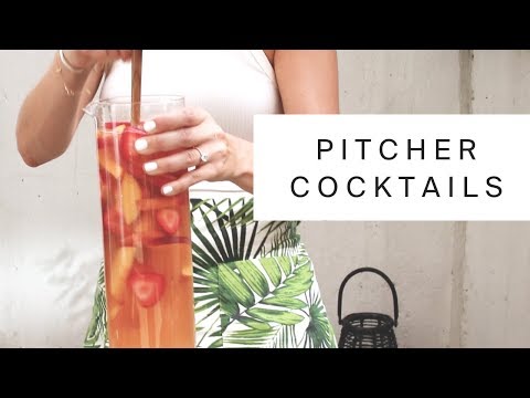 Pitcher Cocktails | Rose Sangria, Watermelon Margaritas, Coconut Mojitos