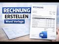 👉 Rechnung schreiben mit Word – einfache Rechnungsvorlage