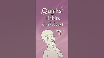 quirks to give your characters part 19 🪻#originalcharacter #oc #art #ocs #writing #drawing