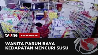 Aksi Wanita Paruh Baya Mencuri Dua Boks Susu Di Minimarket Terekam Cctv Kabar Hari Ini Tvone