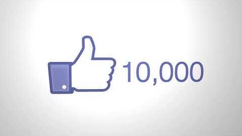 Facebook likes count to 10,000 (10K) / free footage