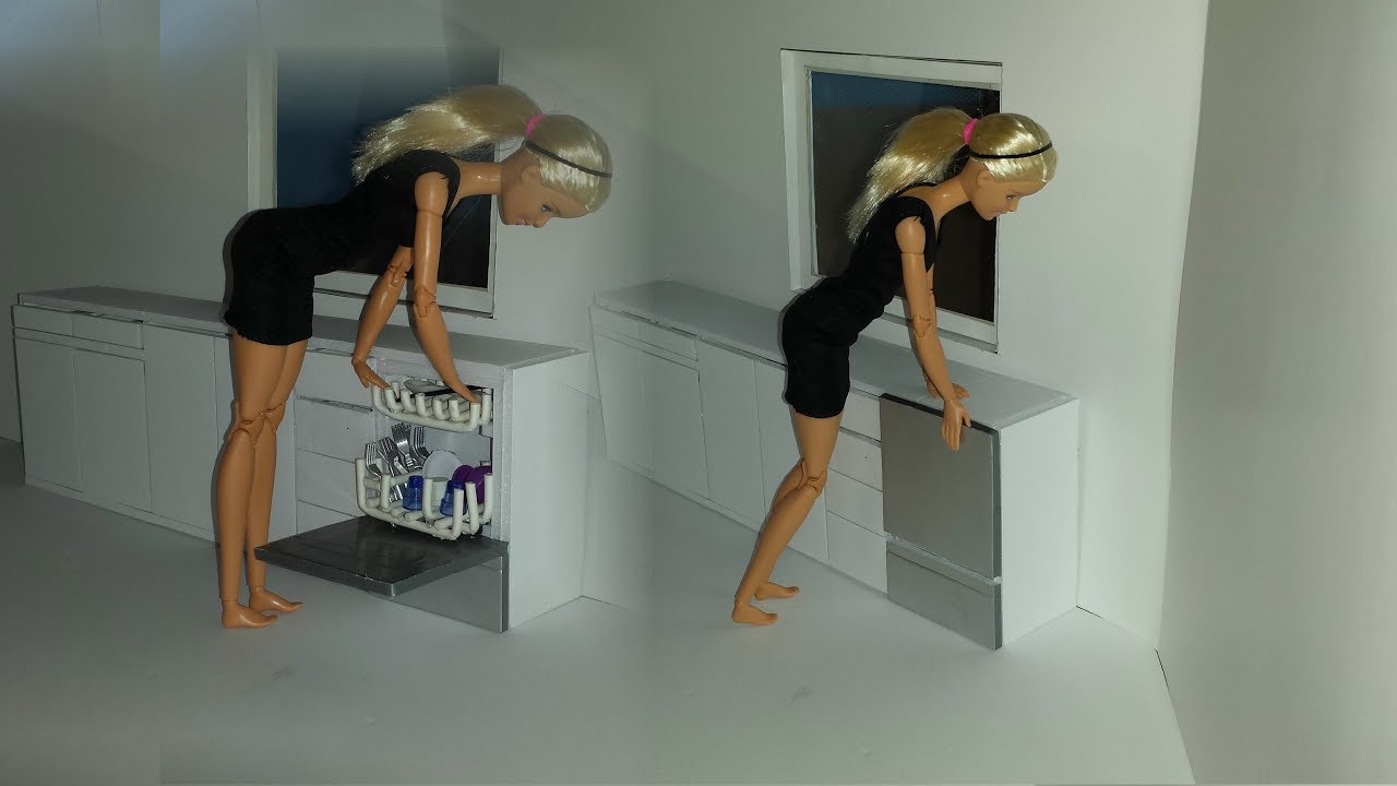 DIY 1:6 Scale Doll Dishwasher
