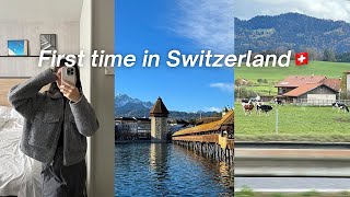 Travel vlog - sub) First time in Switzerland🇨🇭an express trip | iPhone 15 Pro travel vlog