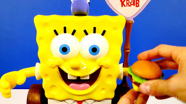 Spongebob Squarepants Talking Krabby Patty Maker Play Doh Krusty Krab Burger Playdough Toys