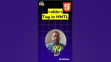 abbr tag in HTML || Frontend Web Development Interview Questions || HTML Tags    #html5 #shorts