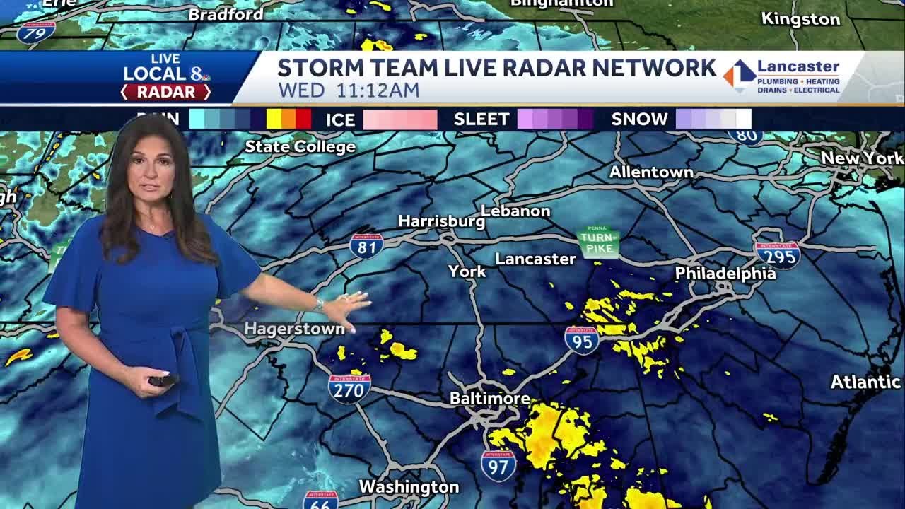 Wet & gloomy today, drier & warmer with only a few showers Thursday in ...