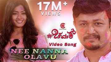 Nee Nanna Olavu (Video Song) - Chamak | Suni | Golden Star Ganesh | Rashmika Mandanna