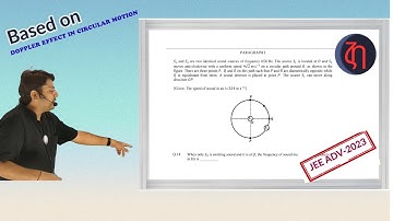 2023P2Q14&1Q15 | DOPPLER EFFECT IN CIRCULAR MOTION | WAVES | JEE ADVANCED PYQS | 2023 | TACHYON