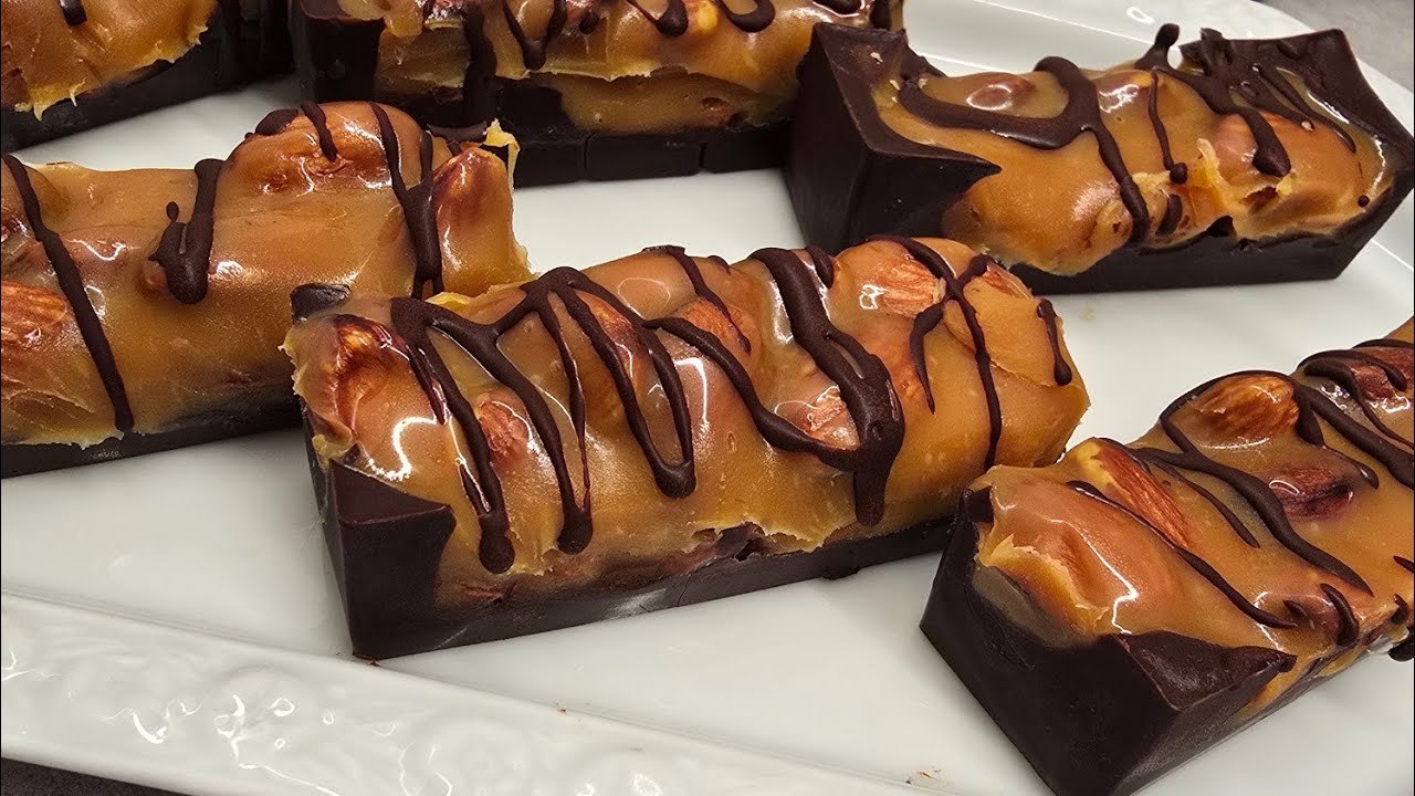 БАТОНЧИКИ С МИНДАЛЕМ И КАРАМЕЛЬЮ 🍫 КЕТО -КАРАМЕЛЬ . ЗАКАЗЫ .