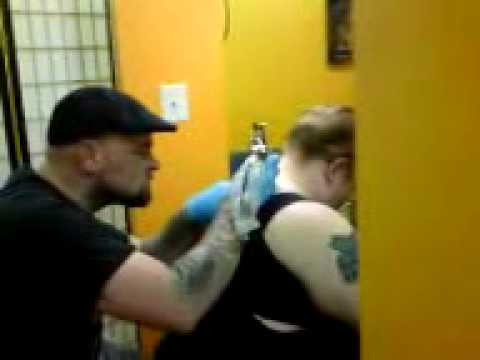 Brian Logue in the shop (Tattoo Galaxy Feasterville)