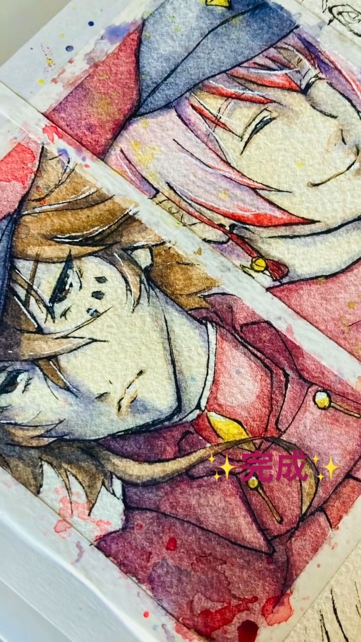 文スト条野採菊、文スト末広鐵腸、描いてみた。 #shorts #文豪ストレイ