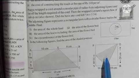 class 7 (exercise 11.4, question no. 10 and 11)