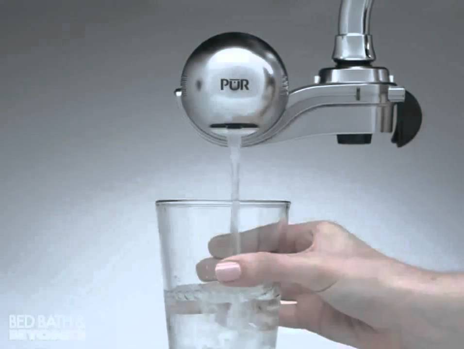 Pur Horizontal Faucet Mount With Led Indicator At Bed Bath