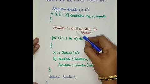 PART 2 GREEDY TECH GENERAL METHOD