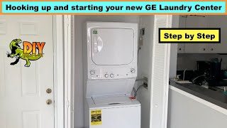 Install new GE Laundry Center properly and safely