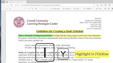 How to Highlight PDF in Microsoft Edge with a Shortcut @MicrosoftWindows