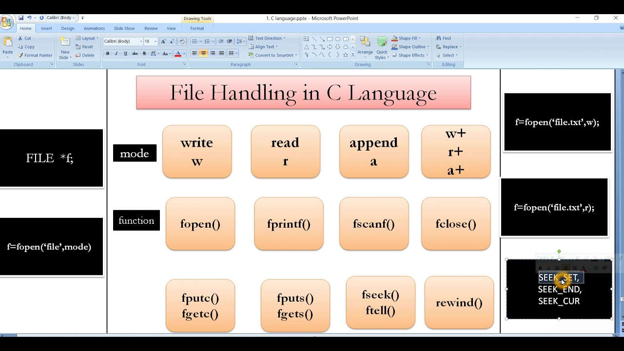 #76 fseek(), ftell(), rewind() in C Programming - YouTube