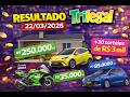 RESULTADO TRI LEGAL HOJE (22/03/2026) | 220.000,00 MIL + 30 RODADAS DE 3 MIL | SORTEIO COMPLETO