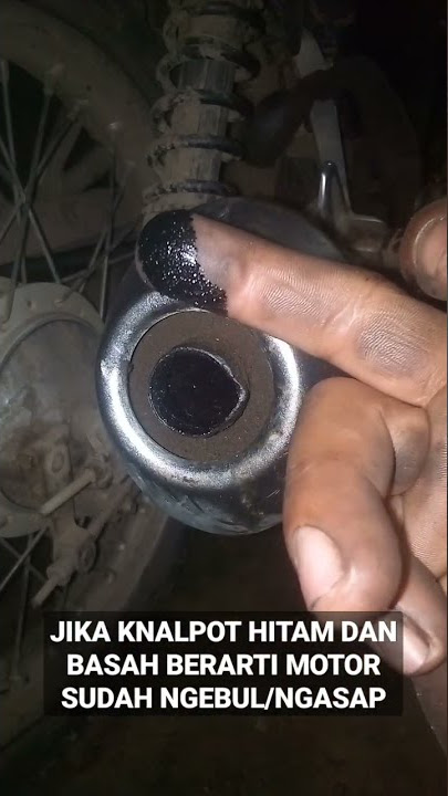 CARA MENGETAHUI MOTOR NGEBUL ATAU NGASAP DARI LOBANG KNALPOT #SHORTS #MOTORNGEBULASAPPUTIH
