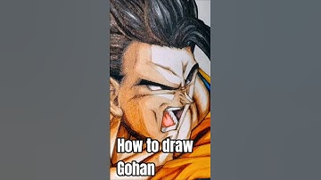 How to draw Gohan #markers #shorts #dragonball #viral #drawing #tutorial #shortsvideo #dbz #dbs