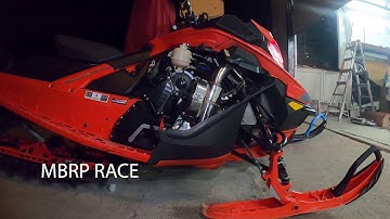 SKIDOO 850 WITH 4 DIFFERENT CANS| STOCK,  MBRP race, GGB mountain, AND SLP competition CAN