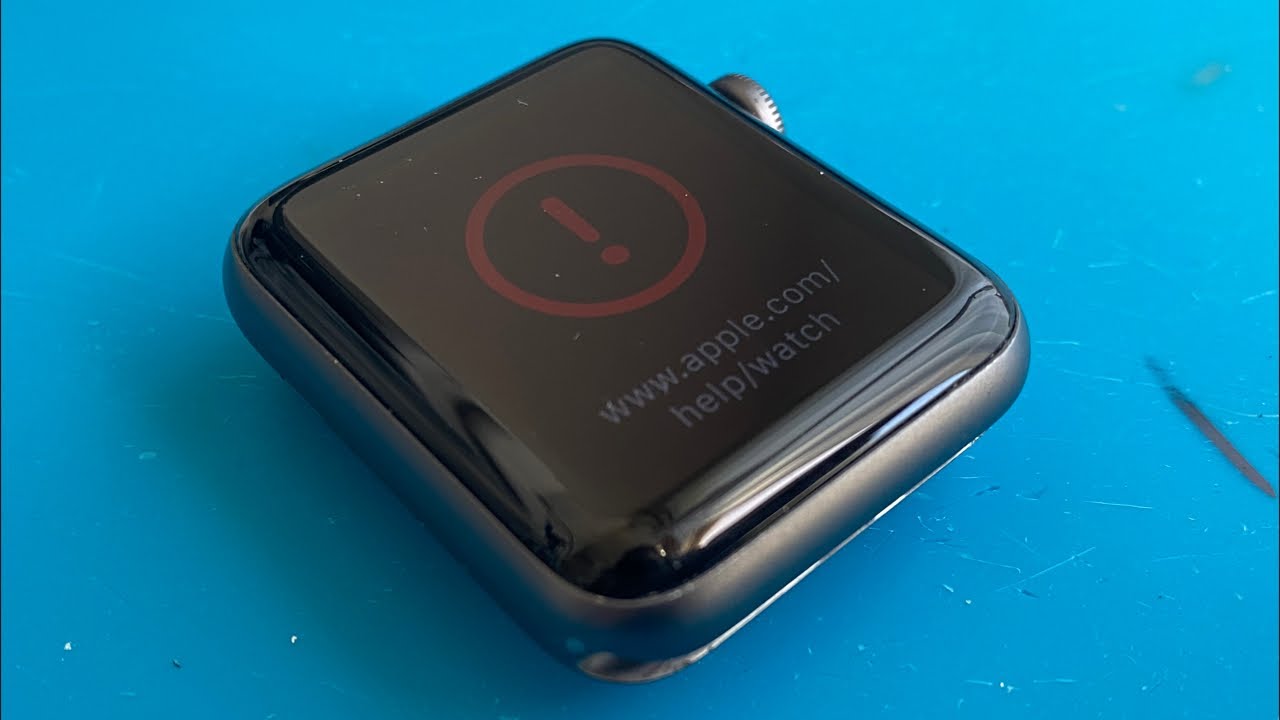 Apple Watch 3 42mm GPS 赤いビックリマーク初期化復元修理 - YouTube